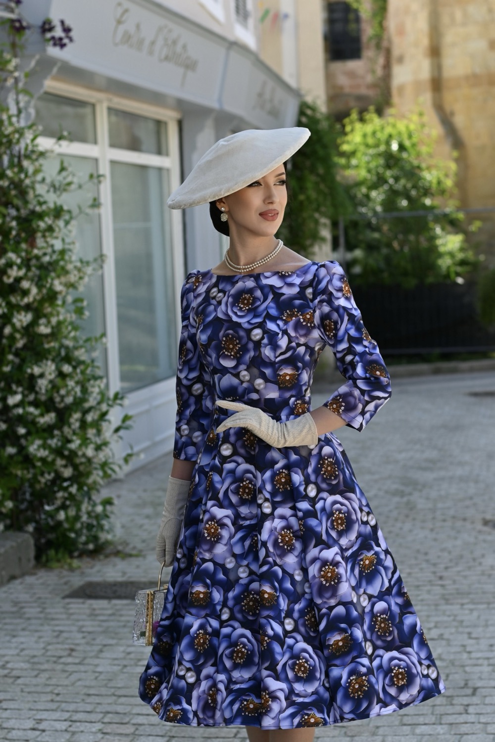 Erin Floral Swing Dress In Extended Sizing